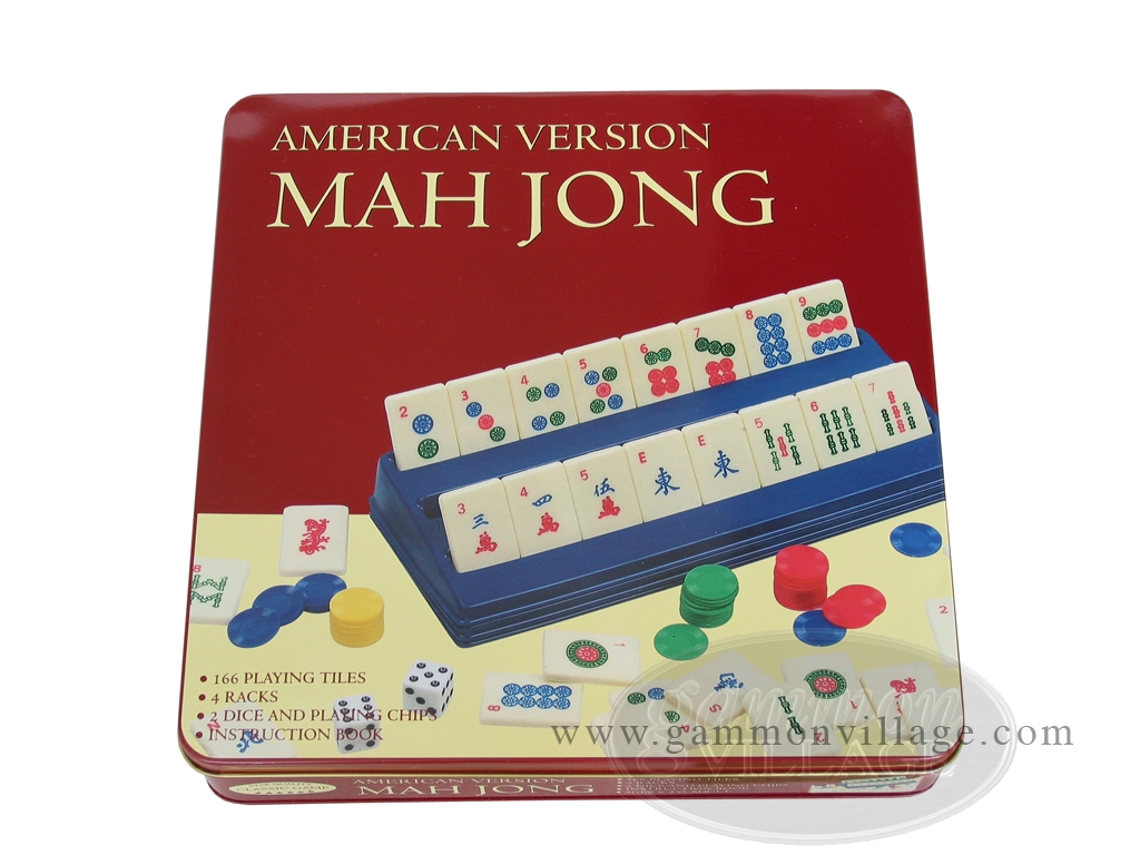 American Mah Jong Set Tin Travel Case Travel Mah Jong Sets