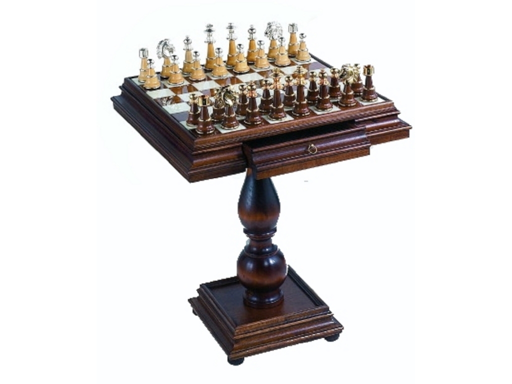 The Naples Chess Table Chess Tables Checker & Backgammon Tables