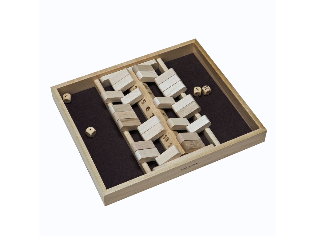 Double Sided Shut the Box - 12 Numbers (Made in USA)