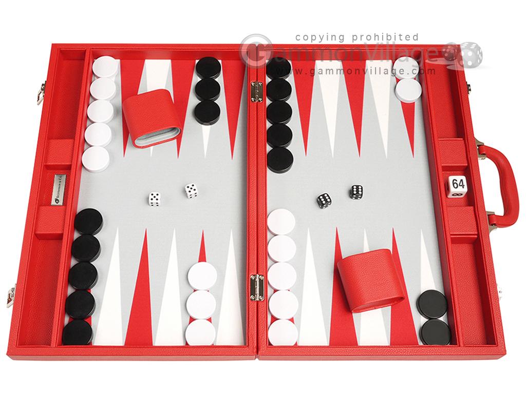 19inch Premium Backgammon Set Red Backgammon Sets Backgammon Boards Small & Large